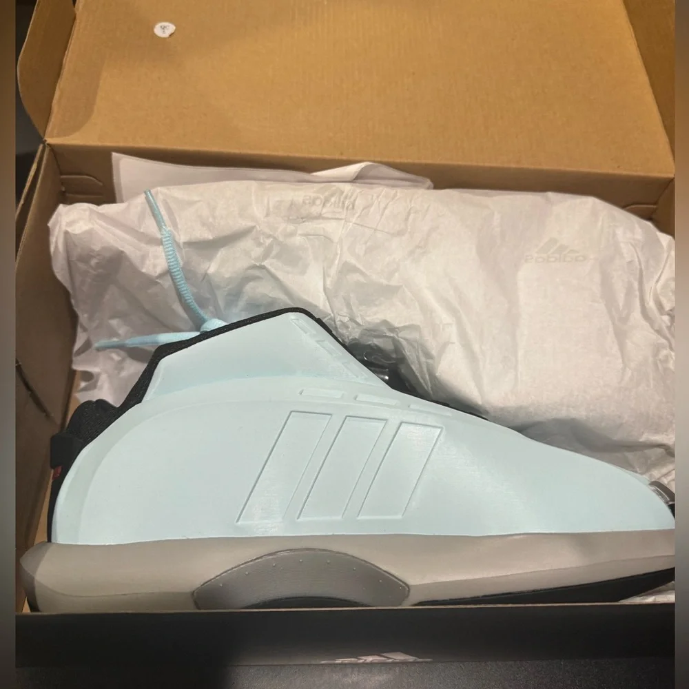 Adidas Originals Crazy 1 Kobe Basketball Shoes, Icy Blue, Size 7.5 Men’s - Picture 9 of 11